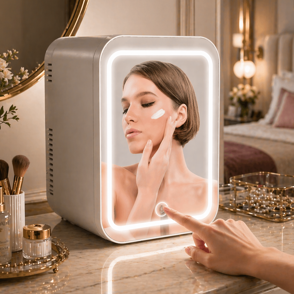 Portable Mini Skincare Fridge, Premium Beauty Mini Fridge, Mini Cosmetic Fridge With Hot And Cold Function, Compact Cosmetic Fridge