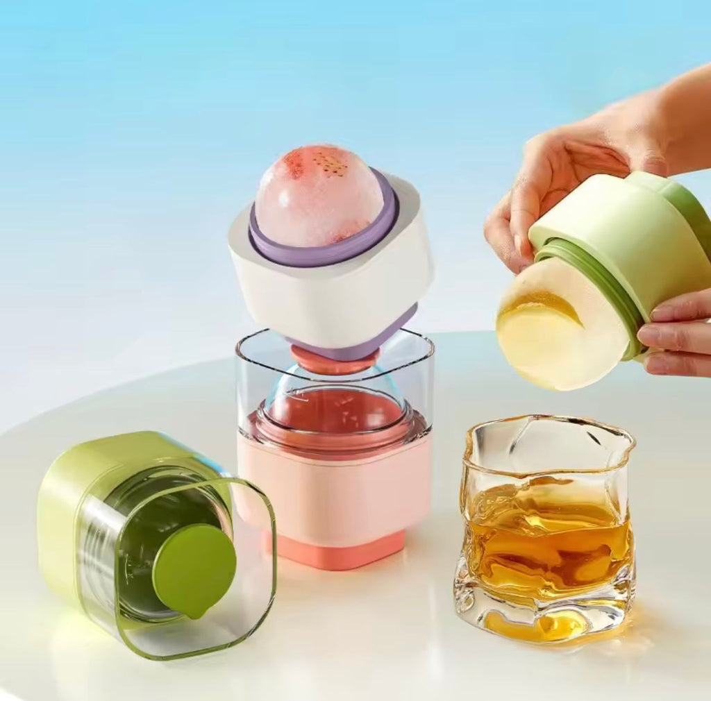 Silicone Ice Ball Mold, Crystal Ice Ball Maker, Beverage Ice Ball Mold, Reusable Ice Ball Maker