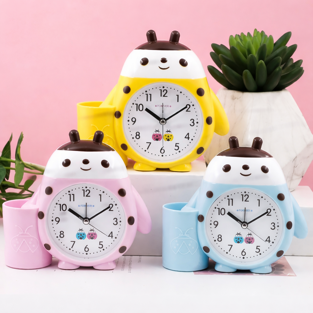 Kids Cute Alarm Clock, Student Tabletop Alarm Clock, Cartoon Characters Alarm Clock