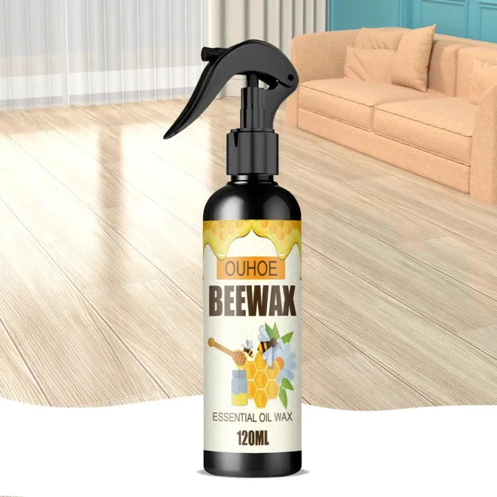 Beewax Natural Polish Spray, Honey Glow Wood Polish, Wood Revive Essential Oil Wax, Floor & Furniture Therapy