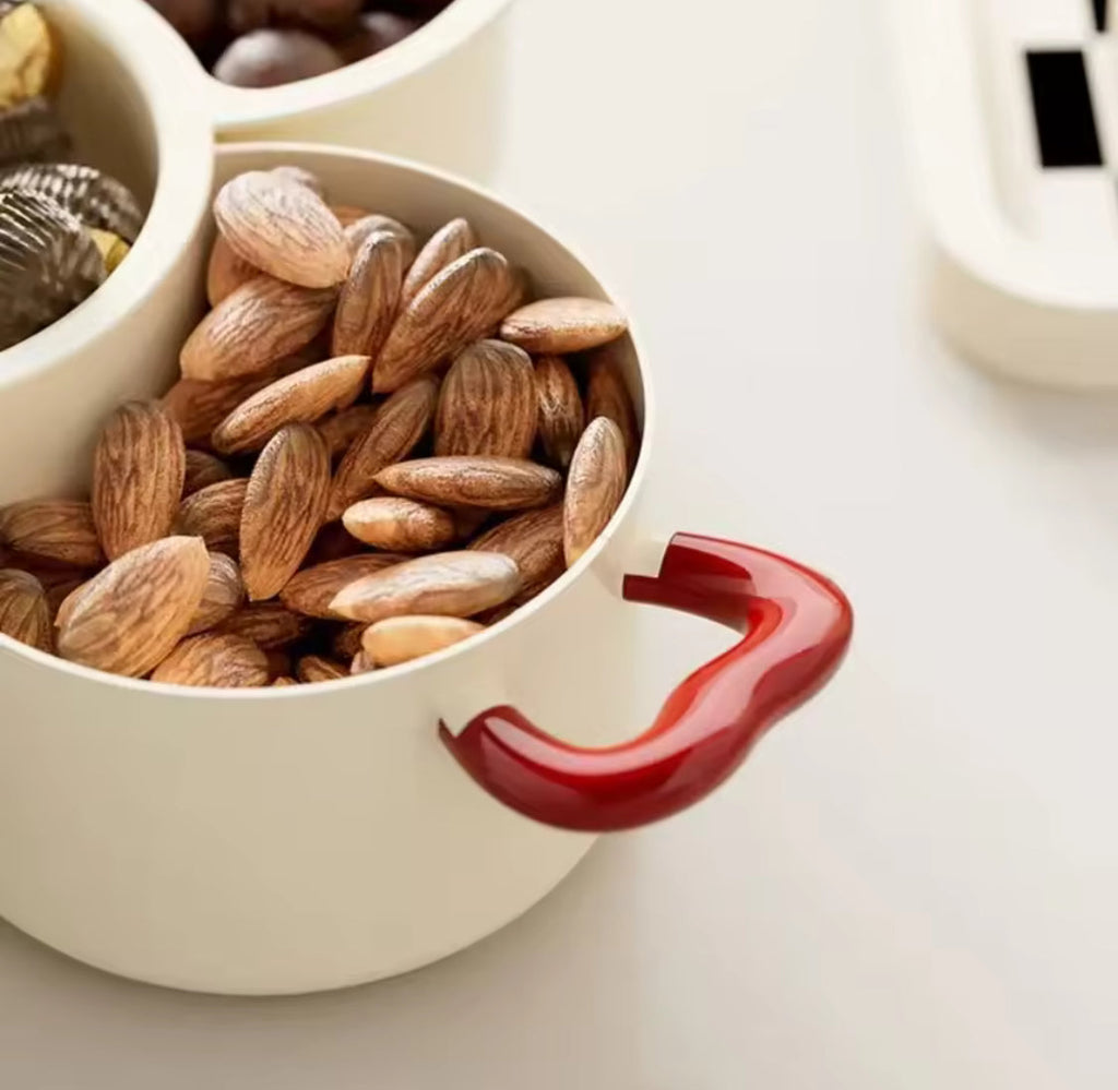 2 in 1 Fruit Drain Basket, Dried Fruit Plate Organizer, Multifunctional Drain Basket