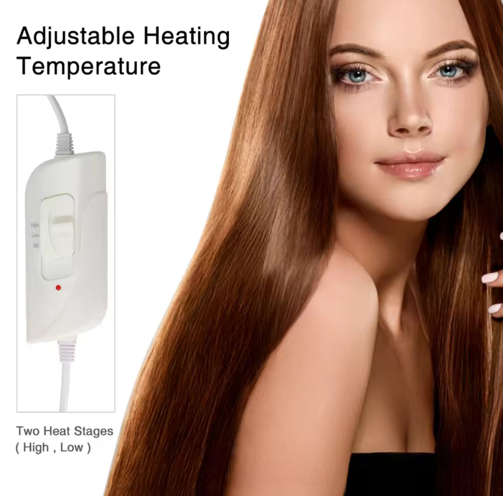 Electric Hair Steamer Cap, Thermal Hair Heating Hat, Self Heating Hair Treatment Cap, SPA Nourishing Hair Styling Care Cap