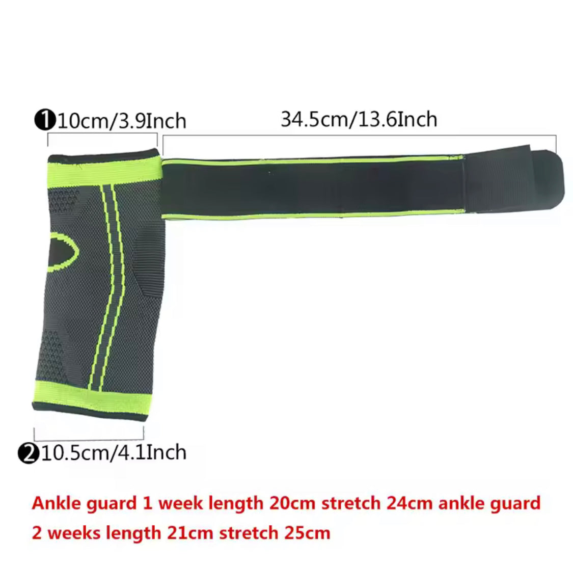 Compression Ankle Support Wrap, Adjustable Sport Wrap, Breathable Elastic Ankle Protector