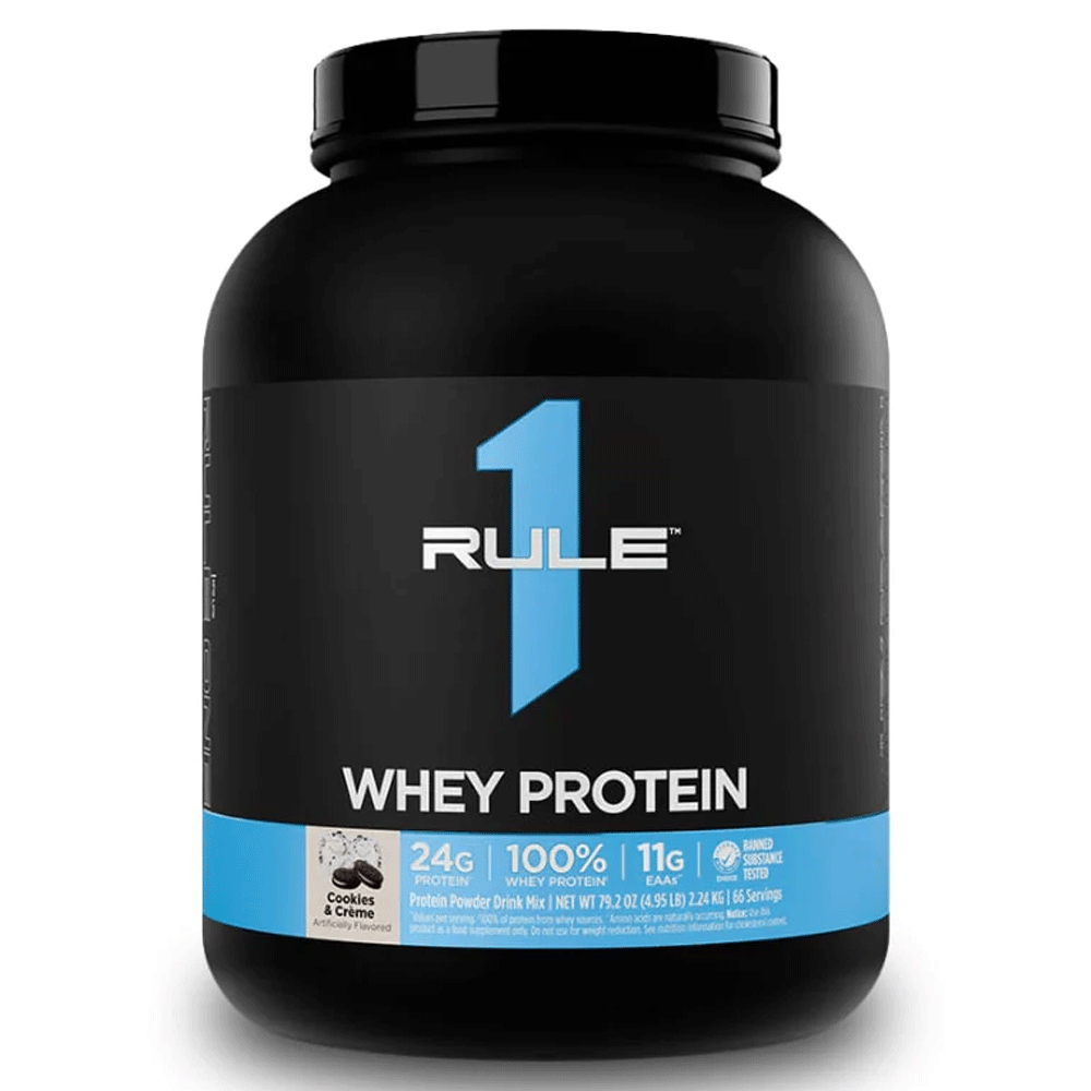 RULE 1 Whey Protein Cookies & Creme 4.95Lb 2.24Kg