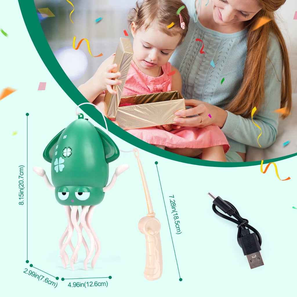 Electronic Dancing Squid Toy, Simulated Music Octopus Toy, Dancing Jellyfish Squid Toy