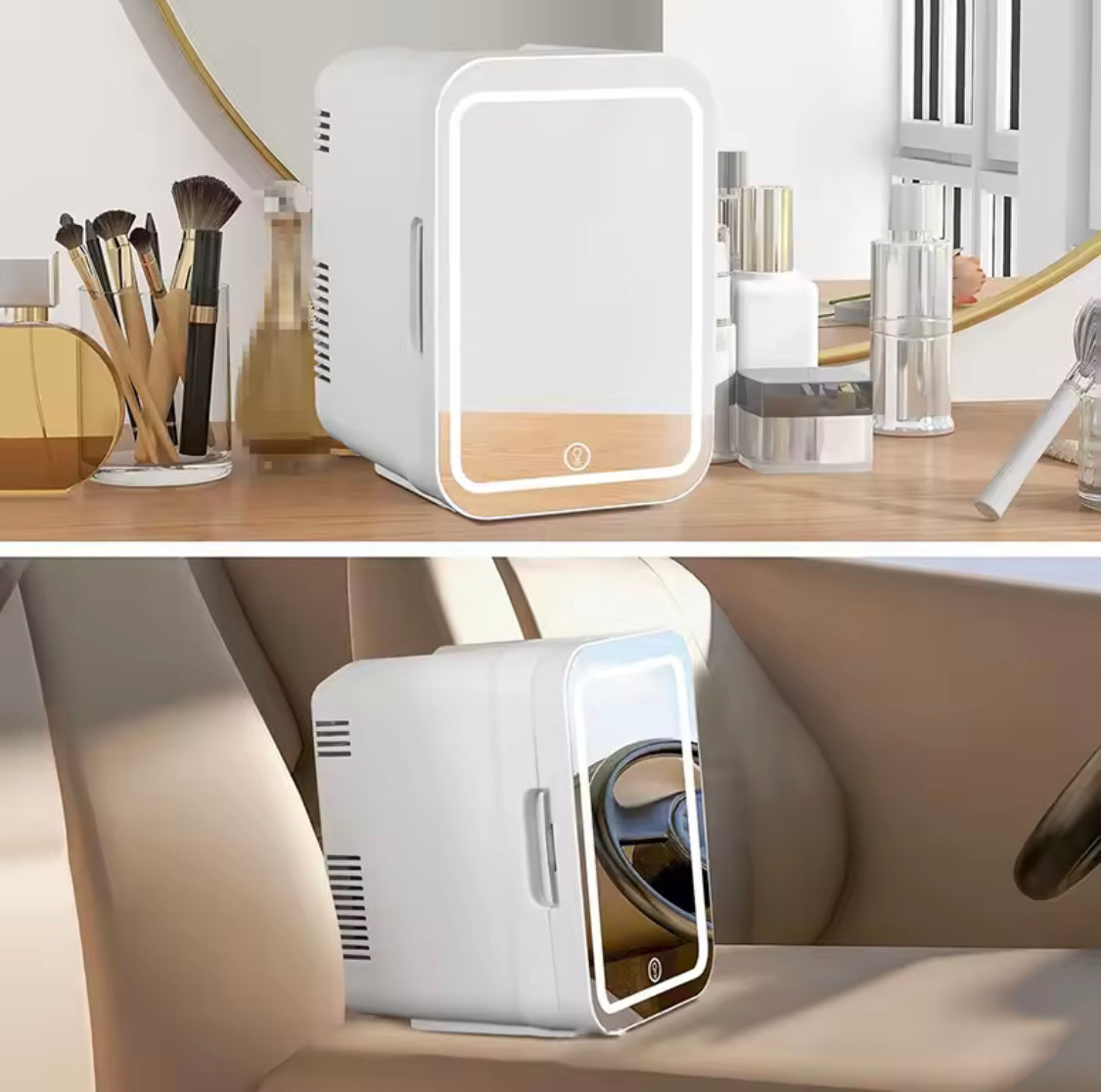 Portable Mini Skincare Fridge, Premium Beauty Mini Fridge, Mini Cosmetic Fridge With Hot And Cold Function, Compact Cosmetic Fridge
