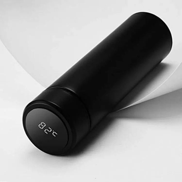 Temperature Display Vacuum Insulated Water Bottle Thermo Flask Made of Premium Stainless Steel Coffee Cup -500 ml (Random Color)