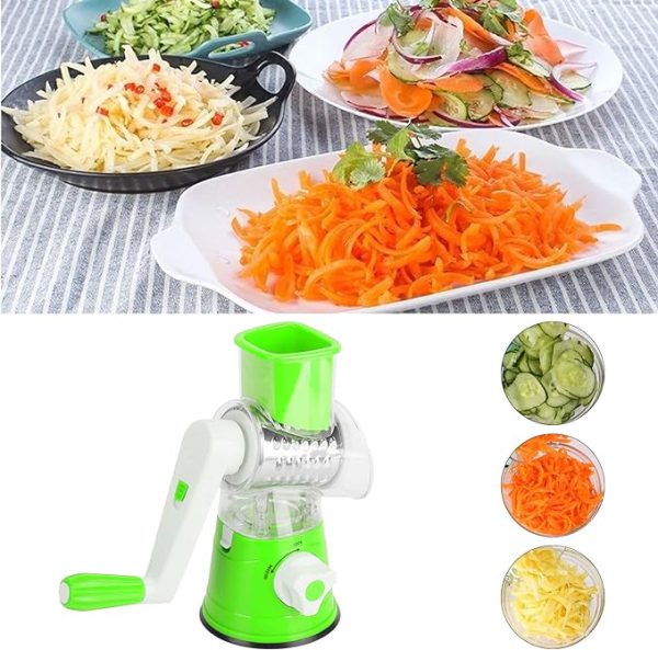 TableTop Drum Grater | Manual Vegetable Cutter Slicer & Grater | Multi-Functional Kitchen Gadget - High Quality