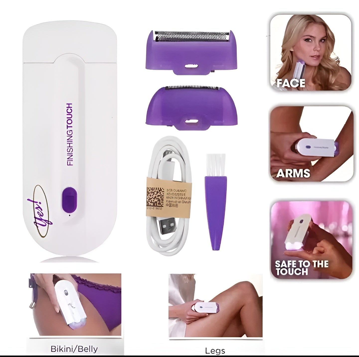 Rechargeable Yes Hair Remover Instant Pain Free Removal Machine