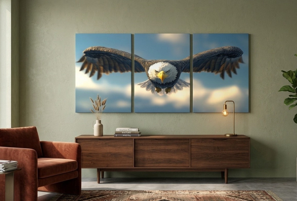 Wall Art – Wooden Sticky Tiles Canvas Painting 24x11 inch ready size