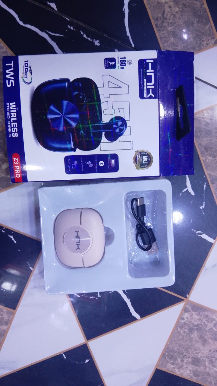Wireless Earbuds - HNK Z3 Pro – High-Fidelity Stereo Sound with 45 Hours Total Playtime & 6 Months Guarantee