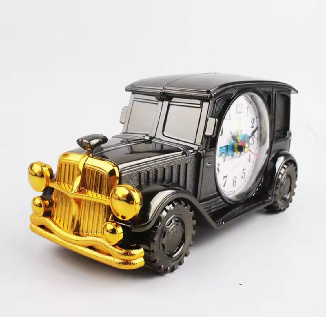 Retro Nostalgic Car Alarm Clock, Antique Engine Design Table Desk Decor, Antique Unique Classic Car Bedside Clock, Nostalgic Child Alarm Clock, Desktop Decor