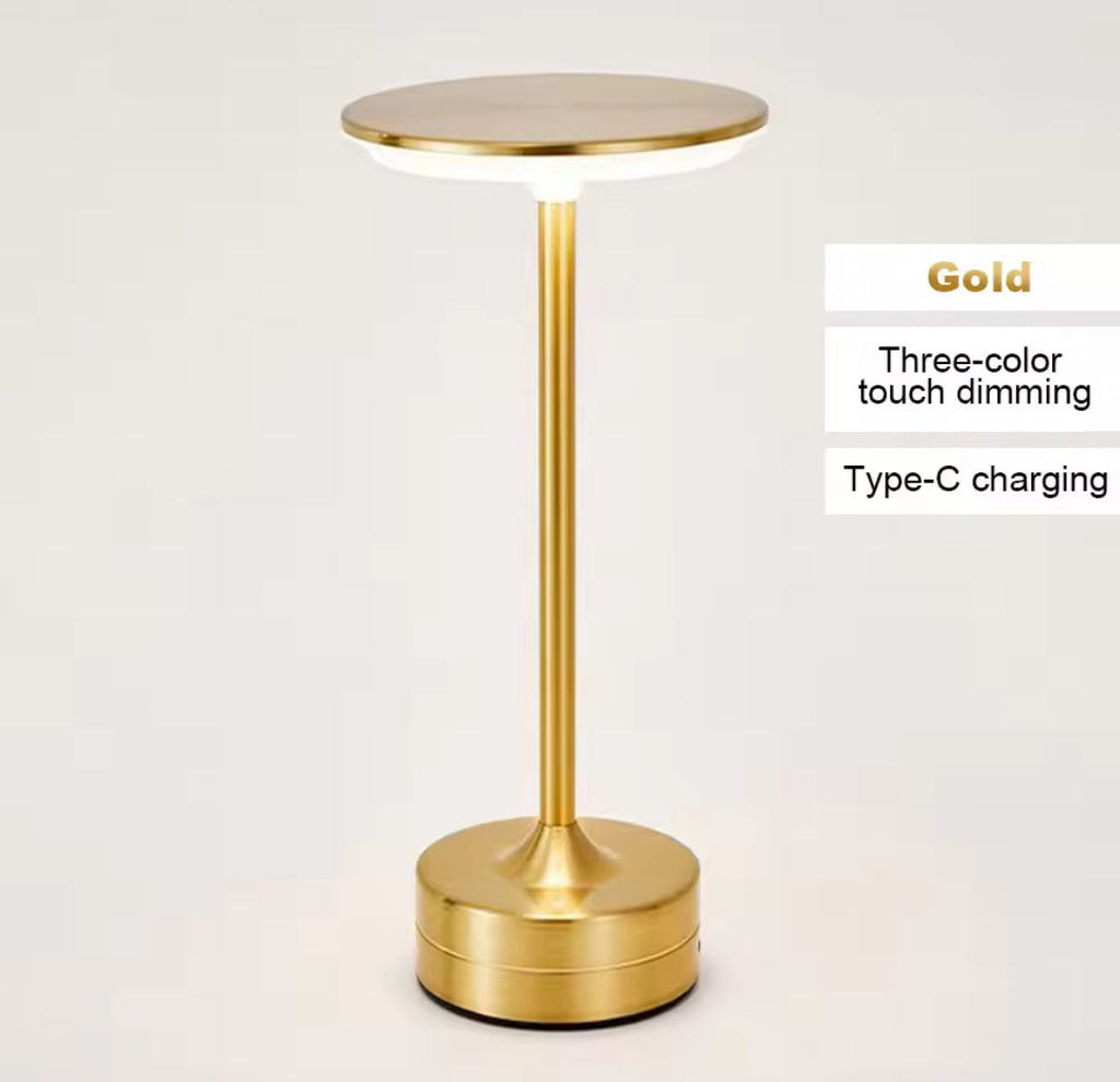 Touch Sensor LED Table Lamp, Portable Bedroom Night Light, USB Rechargeable Lamp,  Wireless Reading Lamp