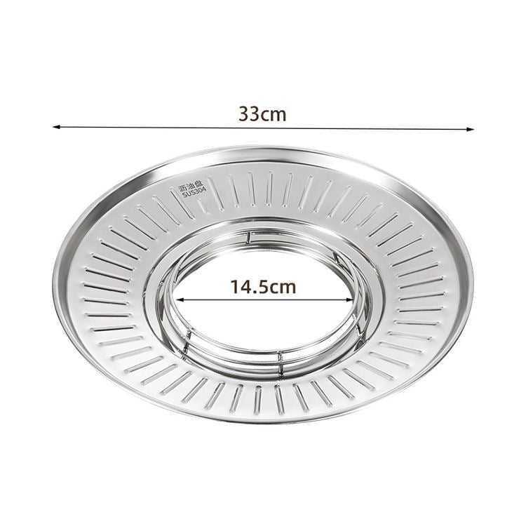 Frying Oil Filter Tray, Oil Drip Filter Colander, Fried Food Oil Draining Tray, Round Oil Filter Tray