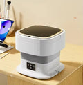 11L Collapsible Portable Washing Machine, Bucket Type Laundry Clothes Washer, Portable Turbo Washer For Travel, Lightweight Collapsible Bucket Washing Machine