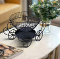 2 Tier Decorative Fruit Basket, Metal Snacks And Fruit Basket, Nordic Style Fruit Basket