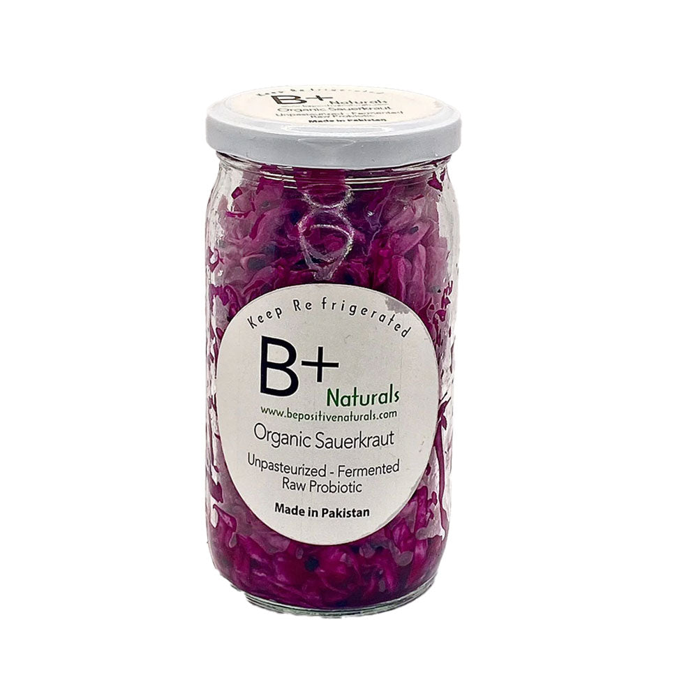 B+ Naturals Organic Red Sauerkraut Jar 500g