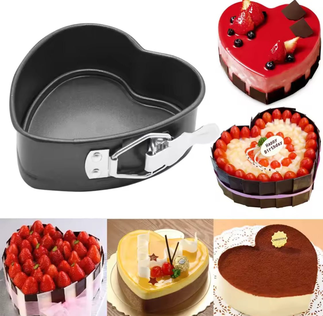 Heart Shape Cake Baking Pan, Removable Bottom Cake Pan, Cake Decoration Tool