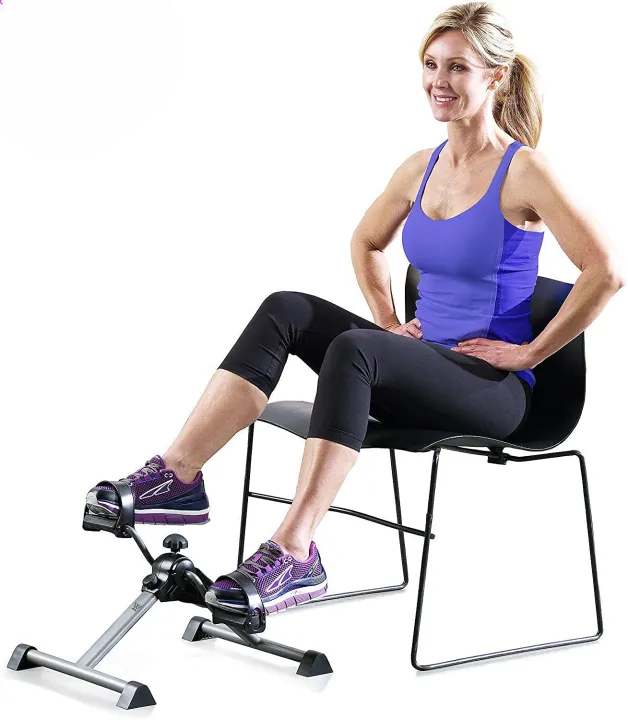 Mini Bike Pedal Exerciser, Arms And Leg Pedal Exerciser With Digital Meter , Mini Exercise Cycle, Home Exercise Machine, Mini Exercise Peddler, Foldable Mini Fitness Cycle