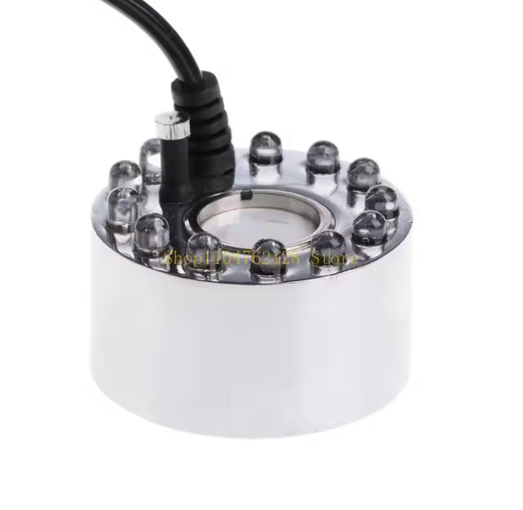 Ultrasonic Mist Maker Air Humidifier, Electric Fountain Pool Atomizer Humidifier, Color Changing Ultrasonic Mist Maker