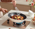 Non Slip Stainless Steel Frying Spatula, Rust Proof Spatula With Wooden Handle, Frying Tool For Kitchen