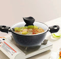 Non Stick Stockpot with Lid, Easy to Clean, Cooking Pot, Household Kitchen Cookware