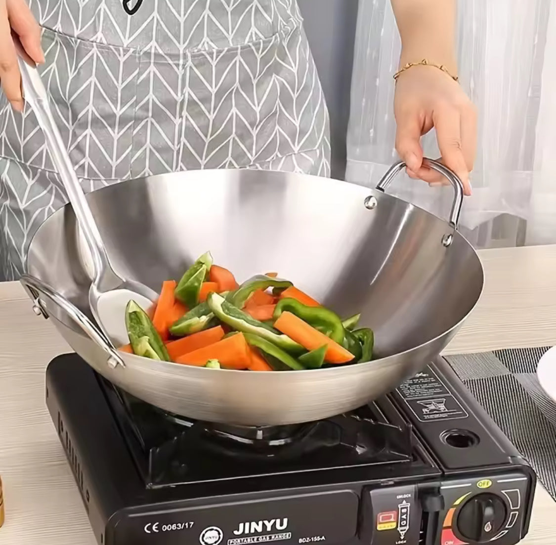 Thickened Steel Cooking Pot, Double Layer Reheating Pan, Stainless Steel Kitchen Cooking