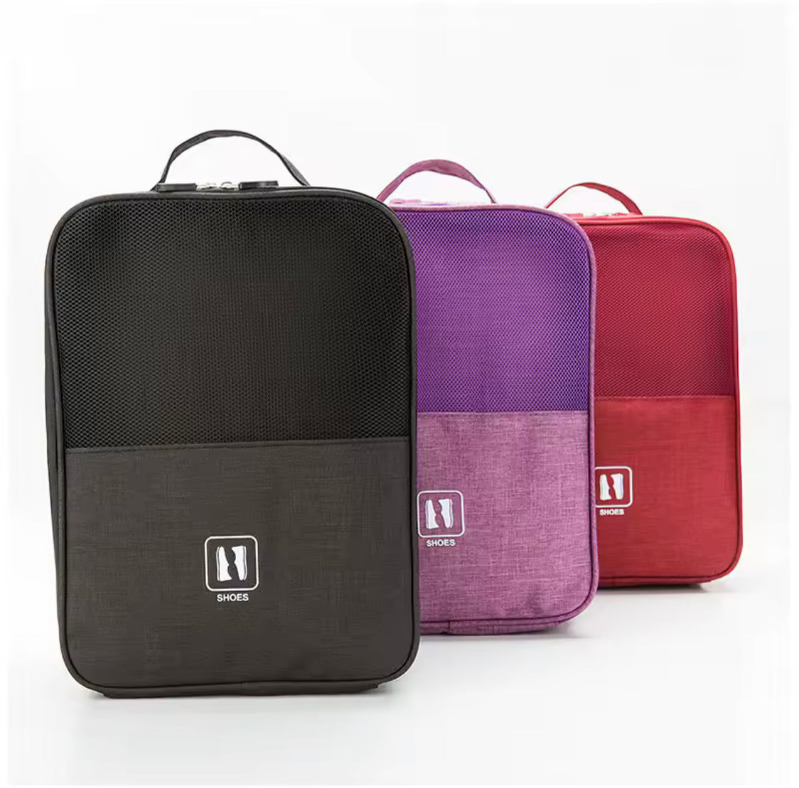3 Layer Travel Shoe Bag, Portable Shoe Storage Pouch, Mini Travel Shoe Storage Bag, Shoe Closet Organizer