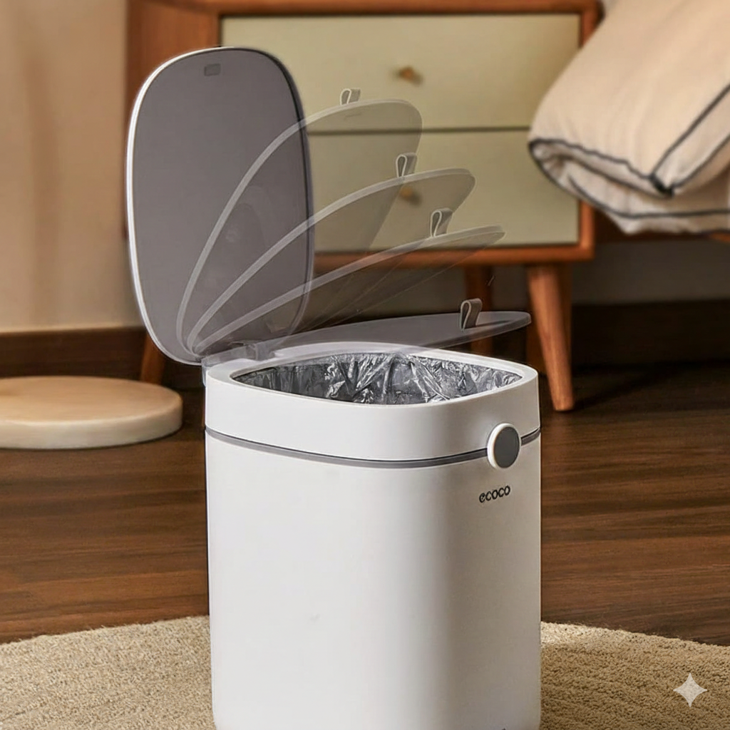 12L Foot Pedal Trash Can With Lid, Manual Disposal Trash Can, Bathroom Garbage Bin