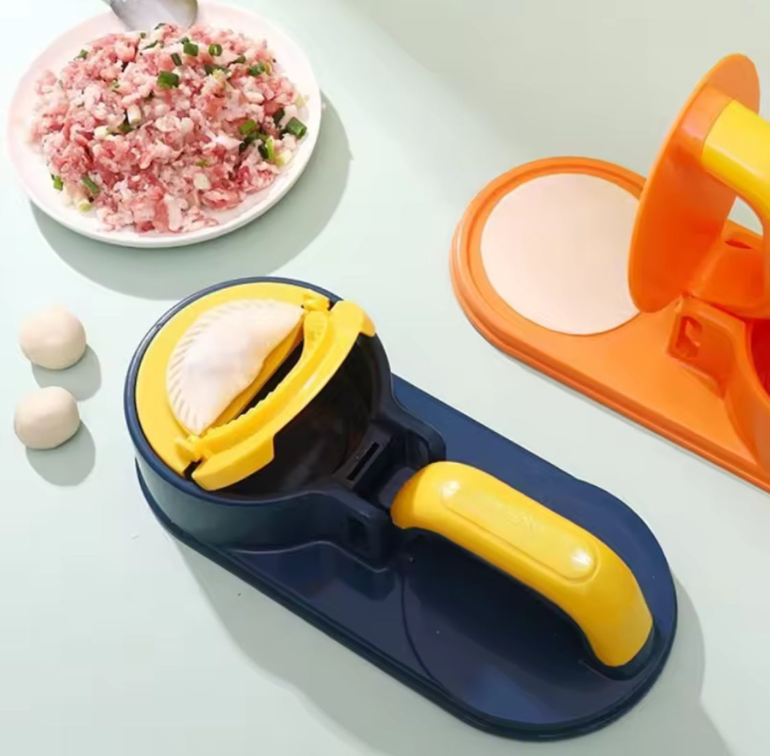 3 In 1 Kitchen Dumpling Mold,  Dumpling Maker Mold, Dough Skin Molder Machine, Rolling Dough Dumpling Machine, Manual Tortilla Maker, Dough Pressing Tool, Kitchen Dumpling Making Tool