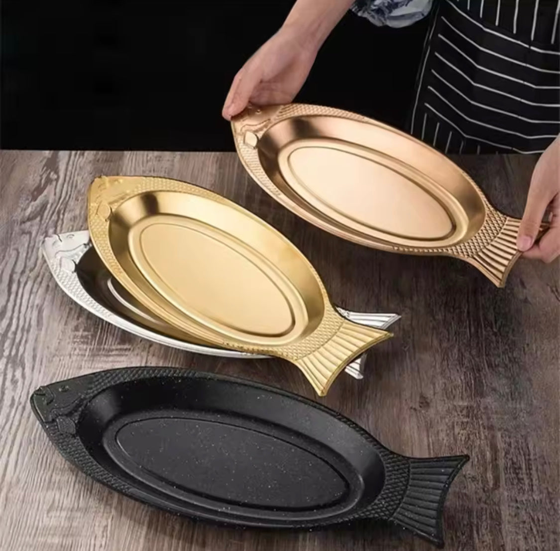 Creative Fish Shaped Plate, Non Stick Easy Clean Serving Tray, Kitchen Gadgets