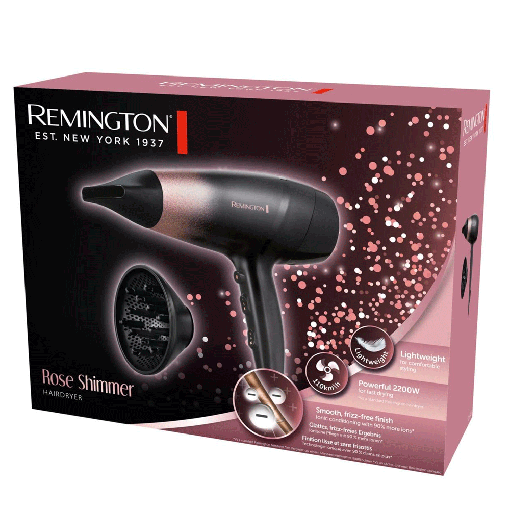 Remington 1937 Rose Shimmer Hair Dryer D5305