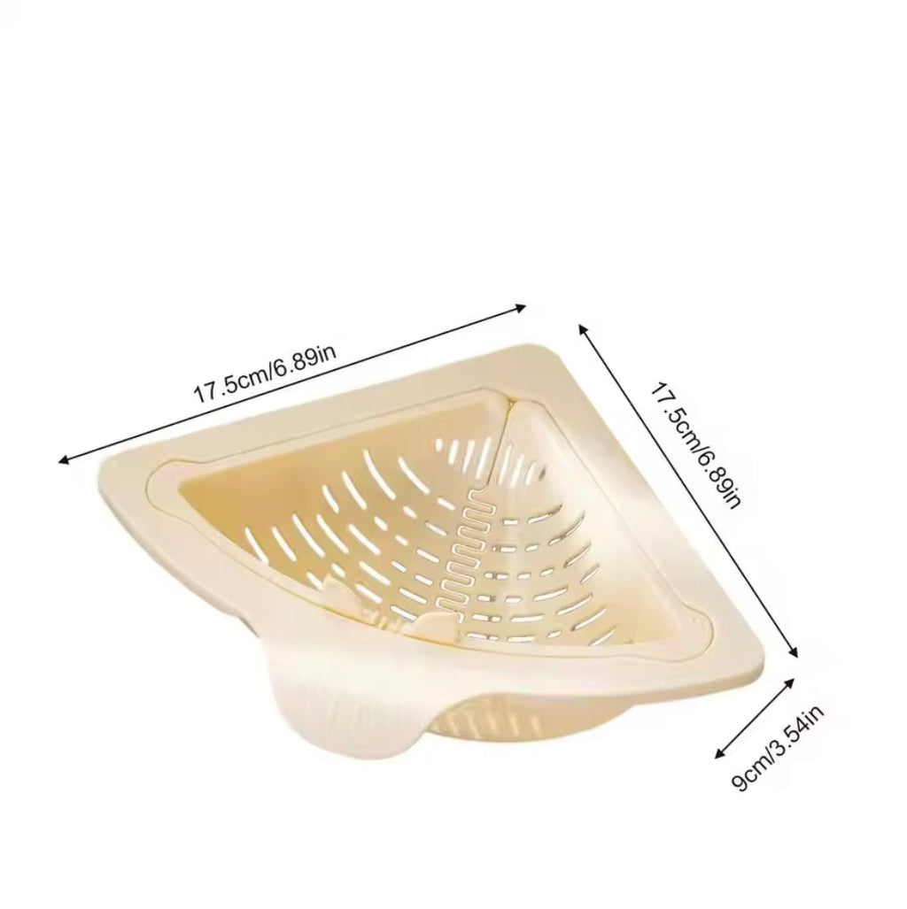 Magnetic Drain Filter Basket, Sink Corner Rack Strainer, Detachable Sink Filter Basket, Food Waste Collector Basket