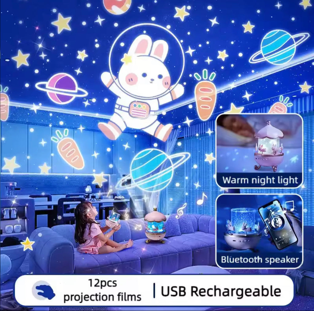 360° Rotating Galaxy Solar System Projector, 360° Rotating Kids Star Night Light Projector, Kids Home Decoration Lamp