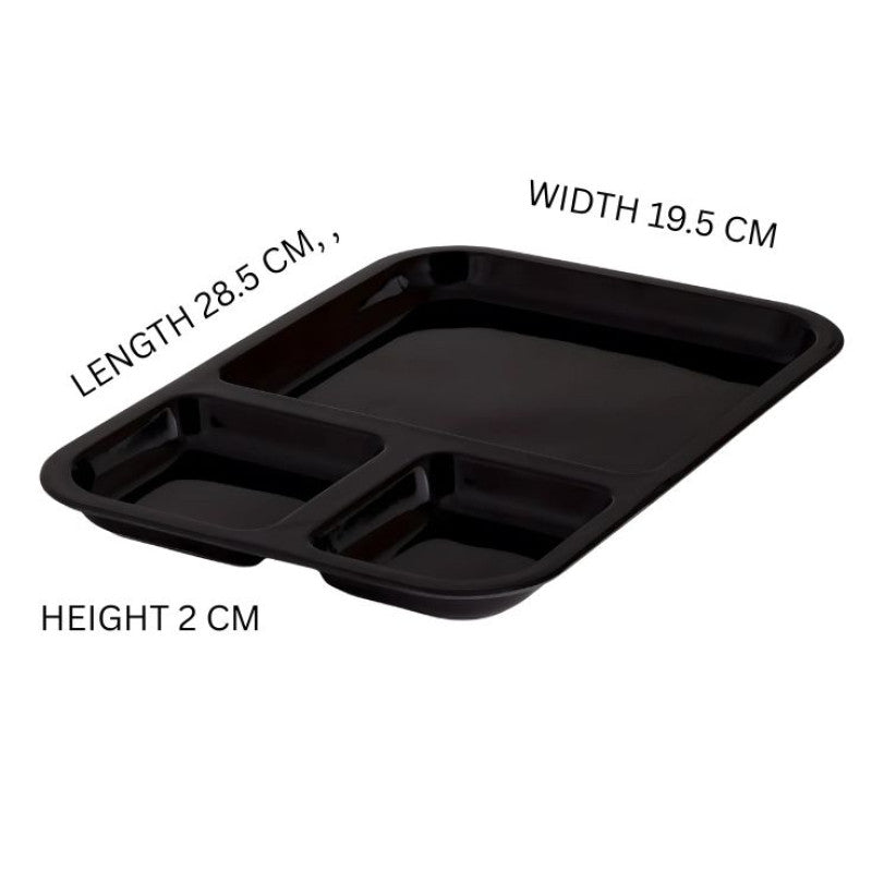 Rectangular Serving Tray 
With Dip Section, BBQ Serving Plate, Kitchen Serving Tray