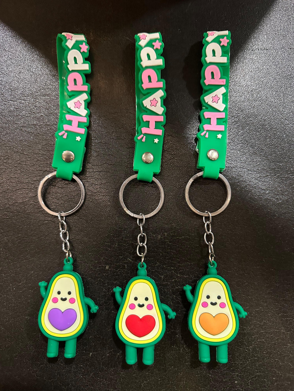 Set Of 3 Cute Anime Keychains, Kawai Cartoon Hanging Keychains, Cute Doll Ornament Keychains