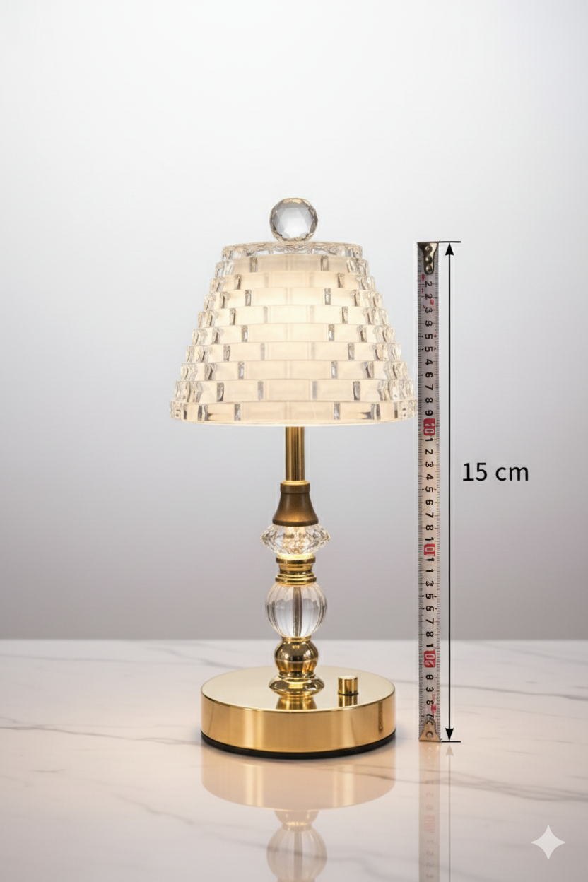 Luxury Acrylic Crystal Lamp, Modern Crystal Desk Lamp
Gold Base Crystal Table Lamp
