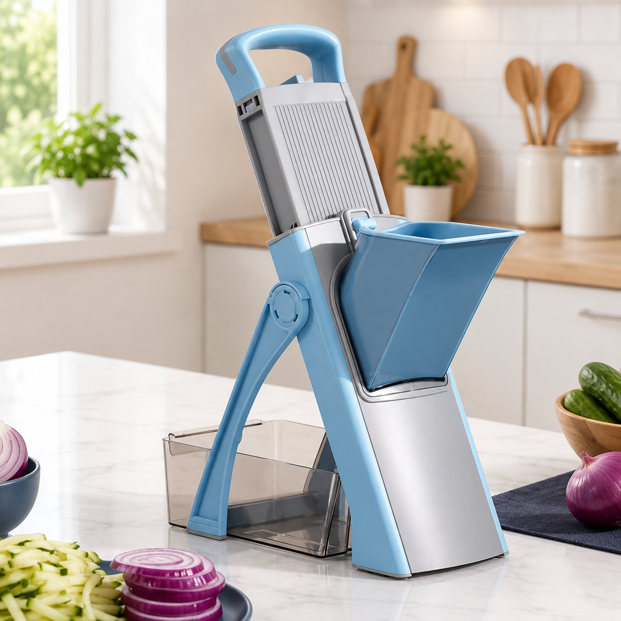 Multifunctional Vegetable Chopper, Multifunctional Vegetable Slicer, Adjustable Kitchen Food Cutter, Instant Slice Kitchen Tool