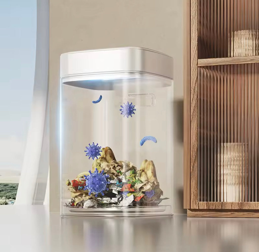 12L Smart Sensor Trash Can Bin With Lid, Automatic Disposal Trash Can, Bathroom Garbage Bin