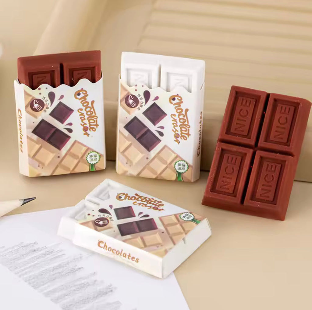 Kids Cute Chocolate Eraser, Creative Kids Chocolate Eraser, Chocolate Pencil Eraser, Kids Stationery Eraser