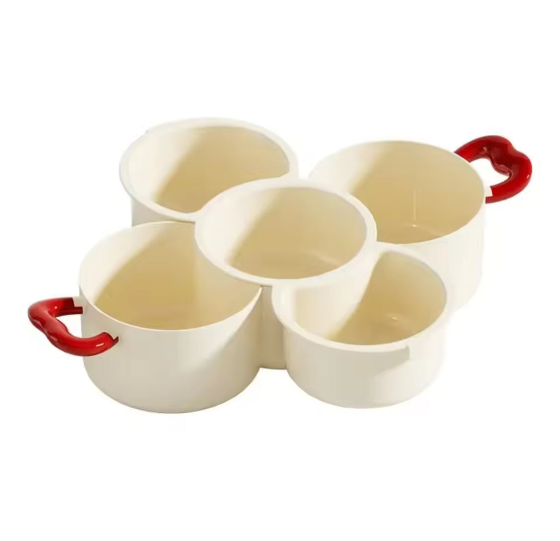 2 in 1 Fruit Drain Basket, Dried Fruit Plate Organizer, Multifunctional Drain Basket