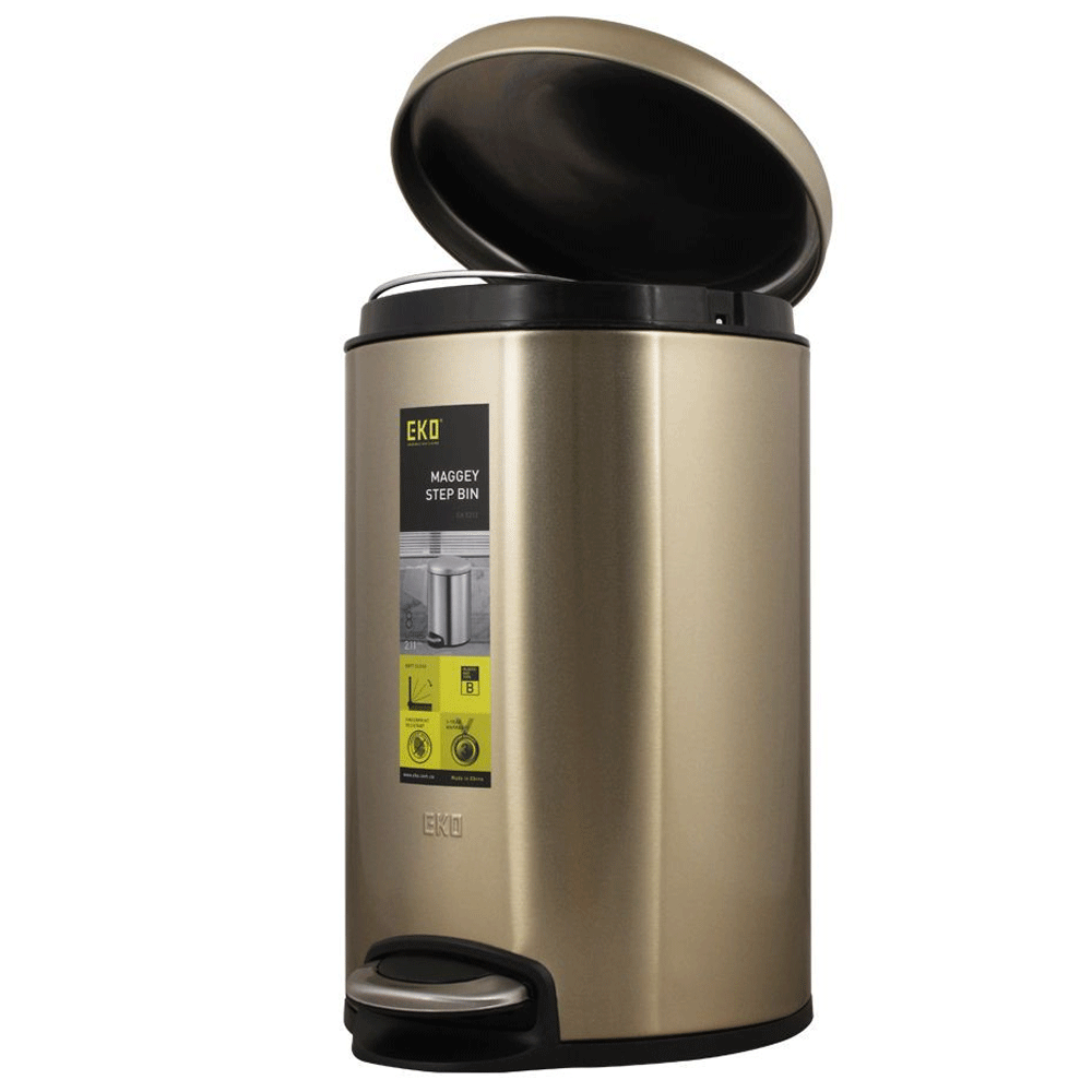 Eko Maggey Step Bin Gold 20l Ek 9213