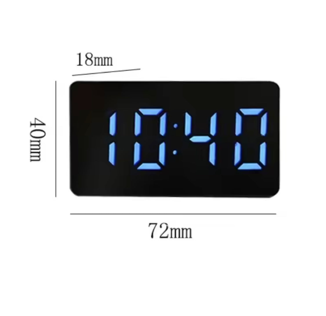 USB Operated Multifunction Alarm Desk Clock, Mirror Table Clock, Mini Digital Alarm Clock