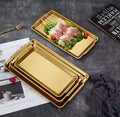 Steak Barbecue Snack Tray, Stainless Steel Rectangular Plate, Kitchen Serving Tray