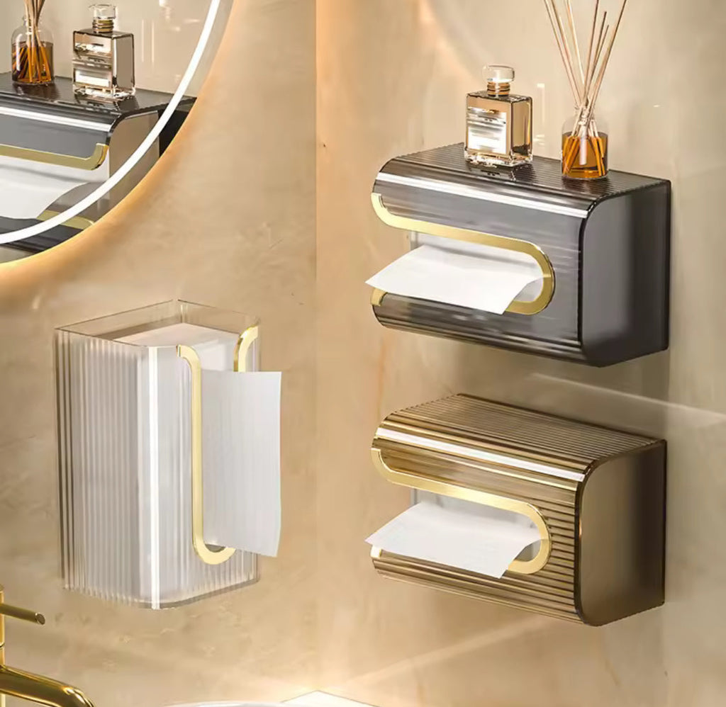U Shape Transparent Tissue Box, Wall Mounted Acrylic Transparent Tissue Box, Table Napkin Holder, Bathroom   Tissue Paper Dispenser