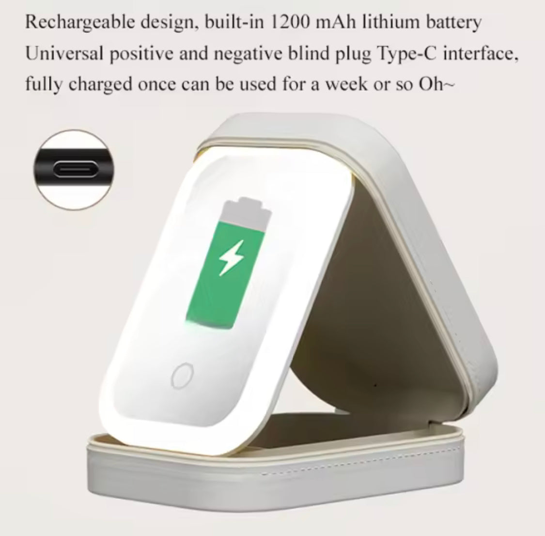 Travel Makeup Case With LED Light Mirror, Cosmetic Bag With LED Light Mirror, Portable Mini Jewelry Box With Adjustable LED Light Mirror