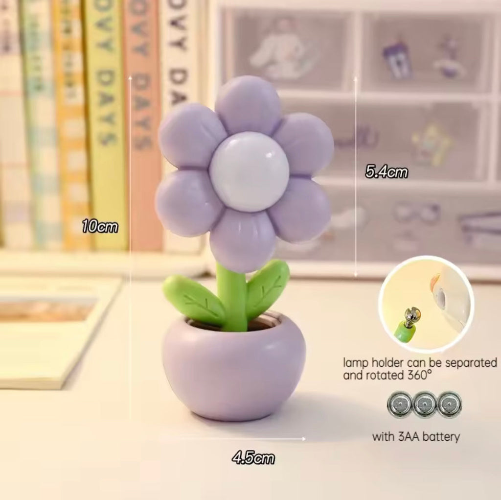 Cute LED Mini Flower Lamp, Flower Beam Desk Lamp, Petal Glow LED Night Lamp, Cute Mini Flower Desk Lamp