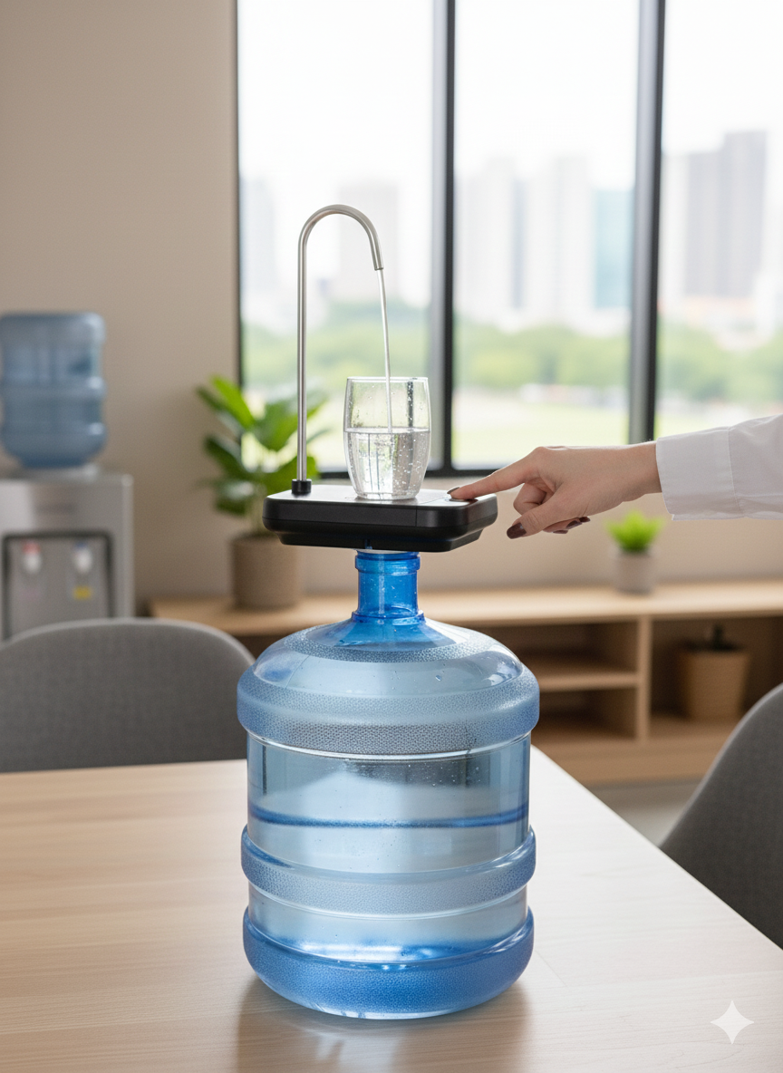 Rotatable Automatic Electric Bottle Pump, USB Operated Portable Water Dispenser Pump, Automatic Drinking Water Pump