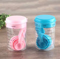Mini Measuring Cup Set With Spoons, Plastic Mini Jar For Measuring, Portable Baking Measuring Cup With Spoons