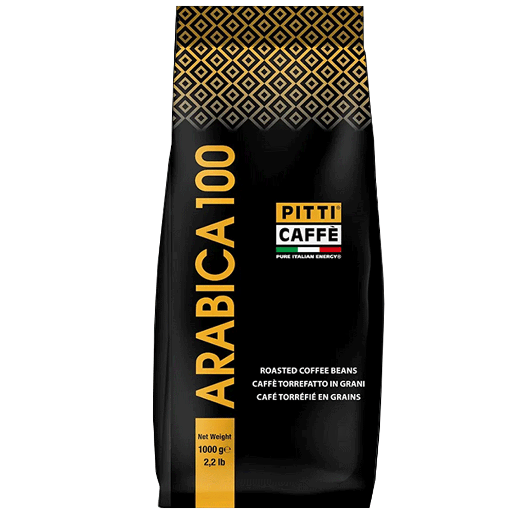 Pitti Caffe Arabic 100 Roasted Coffee Beans 1000g
